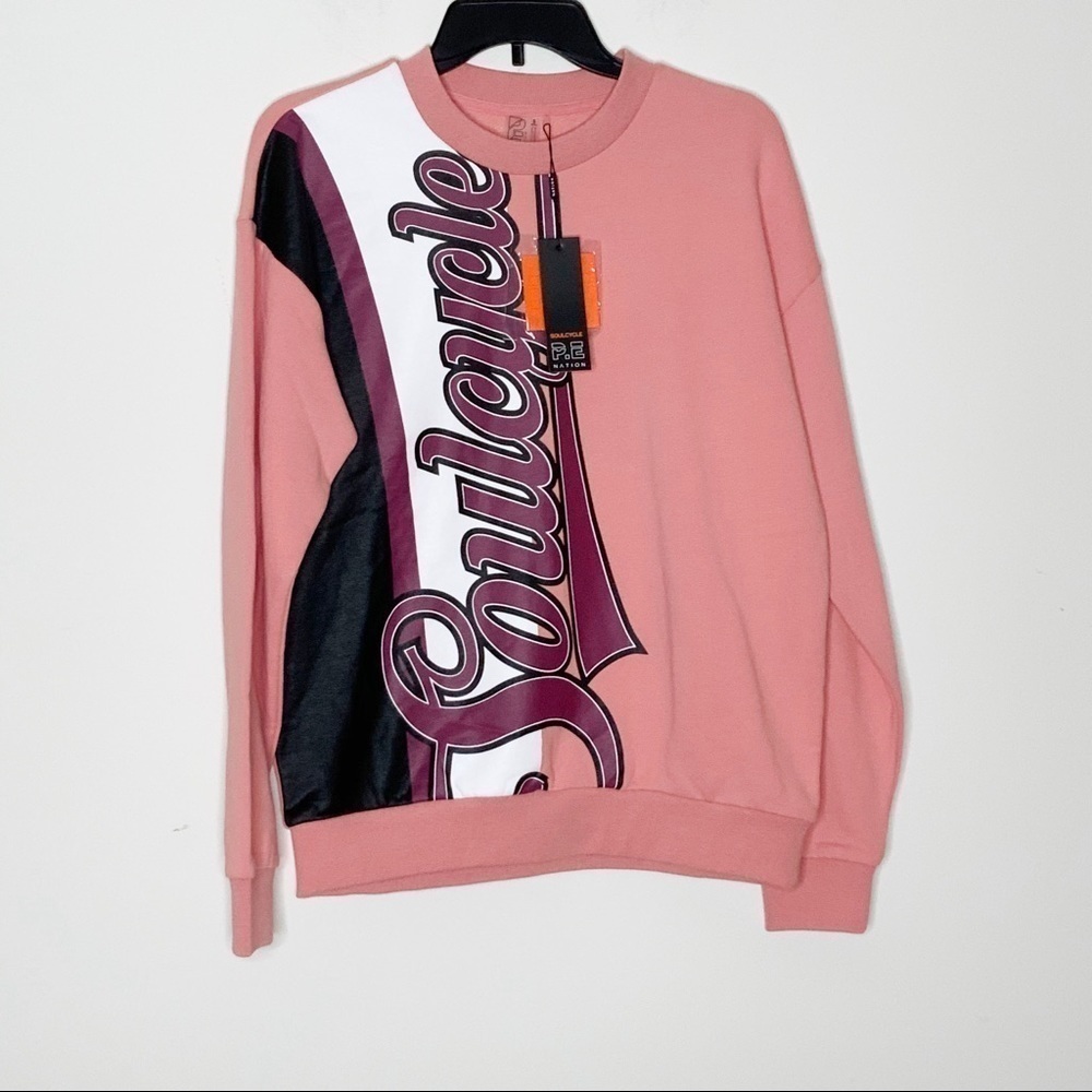 𝅺soulcycle PE NATION. Half run peach sweatshirt. S - Picture 5 of 8